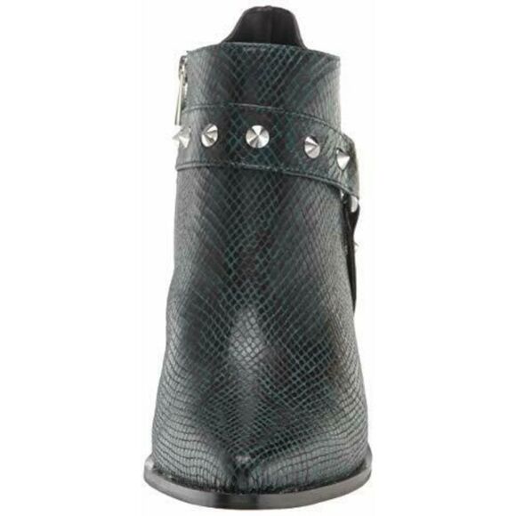 JESSICA SIMPSON Womens Teal Studded O-Ring Harness Zayrie Zip-Up Booties 5 M - Picture 2 of 4